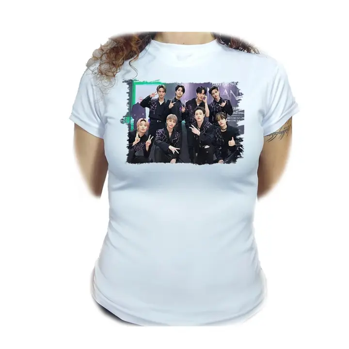 CAMISETA MUJER Stray kids Love Untold rock hip-hop deep end woman tshirt corea kpop musica - 1
