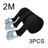 3pcs Cinturones De Tensión Para Auto Motocicleta Bicicleta Con Hebilla Metálica Y Correa Ratchet Para Equipaje De Viaje Color Rojo Negro Verde Azul Naranja - details 7