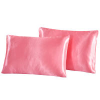 2-Piece Pure Emulation Seda Almohadilla De Seda Para Cabeza Y Cojín Cubierta De Almohada Cómoda Para Cama Tela De Seda Poliéster Microfibra Rectangular Sin Relleno - details 10