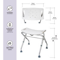 CYMAM | Taburete Plegable de Baño Adulto EPTBP01 - details 0