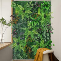Cerda De Hierba Artificial 40x60cm Eucalipto Falso Césped Para Decoración De Jardín Fiesta Y Muralla Colgante Mat De Vegetación - details 2
