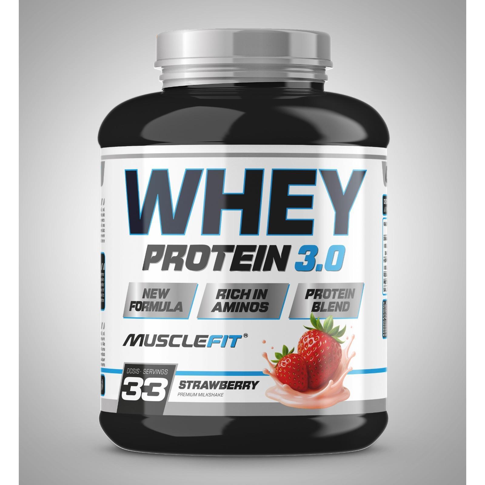 WHEY 3.0 BLEND PROTEIN 1kg MUSCLEFIT ENTREGAS 24/48 HORAS