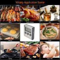 Termómetro Digital Para Cocina Con Púa Para Carne Y Horno BBQ Asador Función Timer Medidor De Temperatura Para Cocinar - details 0