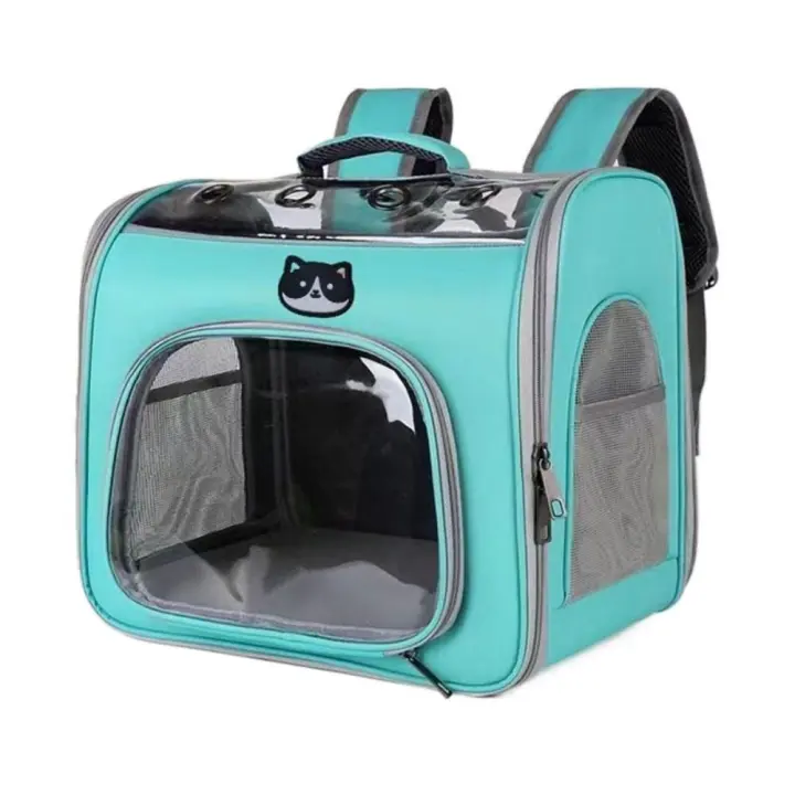 Transportadora plegable para mascotas, Bolsa transprabble portátil de Malla, con ventilación, impermeable, para perros y Gatos, fácil de realizar - 1