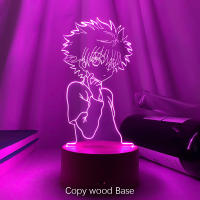 Lámpara Nocturna LED 3D Anime Hunter X Hunter Killua Decorativa Para Dormitorio Regalo De Cumpleaños Luz Nocturna Acrílica Cute - details 7