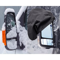Cubierta De Espejo Retrovisor Para Invierno Protección Contra Nieve Y Hielo Decoración Interior Del Auto Síntetico Resistente Al Clima - details 3