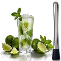 Molidor De Cócteles De Acero Inoxidable 8" Barra Herramienta Para Frutas Y Hielo DIY Bebida Barra Eco-amigable Metal - details 20