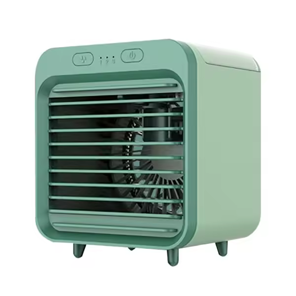 Mini refrigerador de Aire portátil, potente y Súper Silencioso, con 3 velocidades, recargable por USB y opción de refrigeración con Cubitos de Hielo para el hogar. - 1