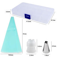 FAIS DU 19 Piezas Herramientas De Decoración De Pastel Con Caja Suministros De Pastelería Para Cupcakes Acero Inoxidable Ecológico - details 2