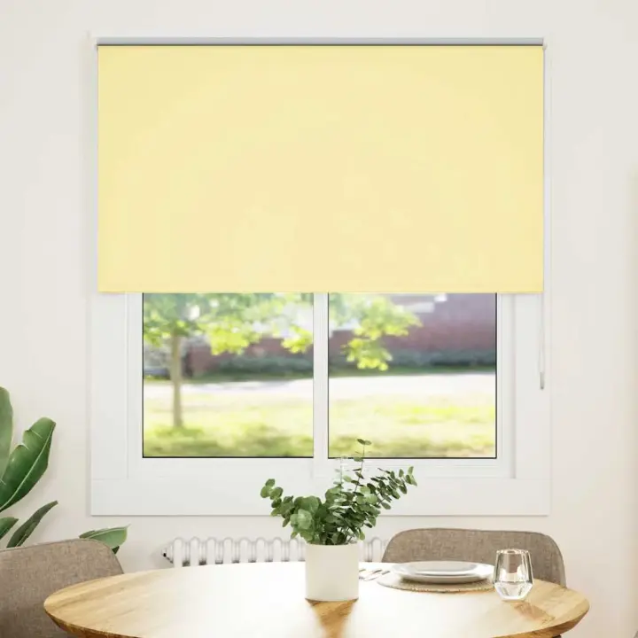 Estor Enrollable Opaco Amarillo 120x130 cm Tela Ancho 116,6 cm - 1