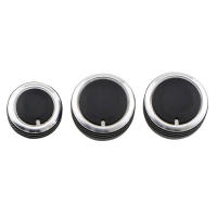 3Pcs Knob Para Aire Acondicionado De Coche Volkswagen VW Golf 5 MK5 Jetta Tiguan Touran Passta B6 B7 3C Para Skoda Octavia A5 - details 3
