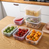 Caja De Almacenamiento De Alimentos Transparente Plástico Contenedor Para Cocina Apta Para Microondas Y Congelador Caja De Alimentos Con Función De Frescura - details 3