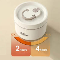 Juego De Contenedores De Almuerzo Aislados Portátiles Con Caja De Almuerzo Térmica 3 Separables Para Adultos Y Niños Material De Acero Inoxidable - details 2