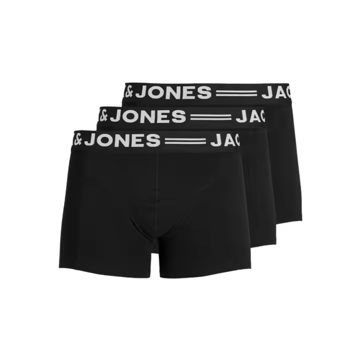 Jack & Jones Sense - Pack de 3 Bóxers de Algodón Elástico para Hombre - Multicolor - 12081832 - 1