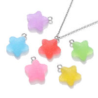 Lote De 10 Pendentivos De Estrella De Cinco Puntos En Colores Dulces Y Lindos Para Manualidades Joyería Accesorios De Pendientes Y Collares - details 3