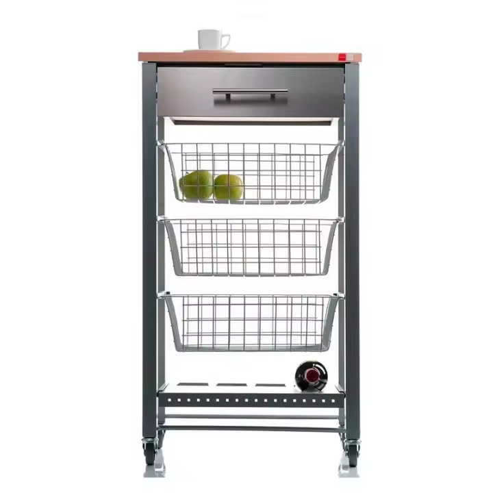 DON HIERRO - Carrito de cocina, carro verdulero APRIL. Profesionalidad y diseño en su cocina al mejor precio- - 1