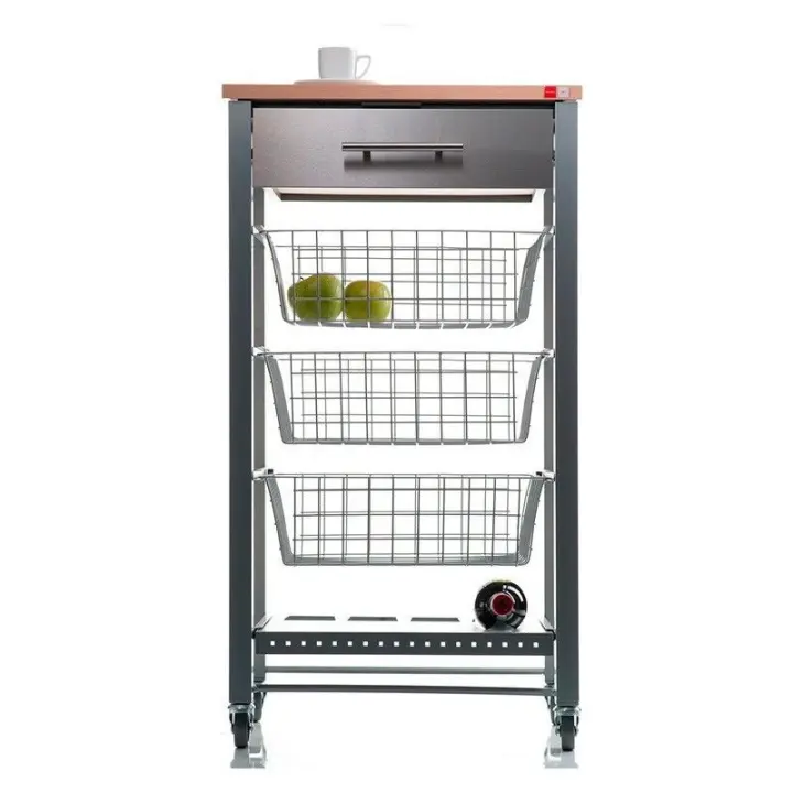 DON HIERRO - Carrito de cocina, carro verdulero APRIL. Profesionalidad y diseño en su cocina al mejor precio- - 1