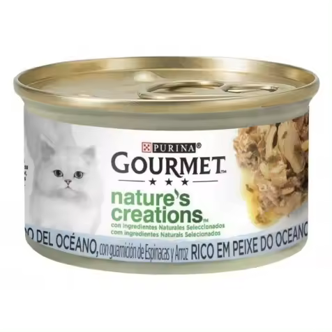 Purina Gourmet Nature's Creations Pescado Del Océano Gatos Latas 85 Gr - 1