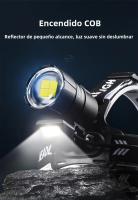 Linterna Frontal LED COB XHP360 Recargable USB XHP199 Con Zoom Y Protección Contra El Agua Para Actividades Al Aire Libre - details 6
