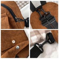 Mochila Mini De Moda Para Mujer En Terciopelo De Un Solo Color Pequeña Mochila Casual Para Estudiantes Viajes Con Cierre De Cremallera - details 11