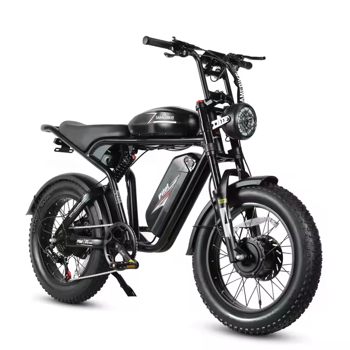Samebike M20-III M20-II 1000W * 2 motores Dobles 2000W 48V 32ah velocidad Máxima 60 km/h neumáticos de 20 pulgadas duración 220km Pantalla LCD de Bicicleta Eléctrica - 1