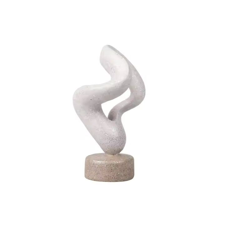 Adda Home Figura Decoración Resina Abstracta 14x14x28 Cm Alta Calidad - 1
