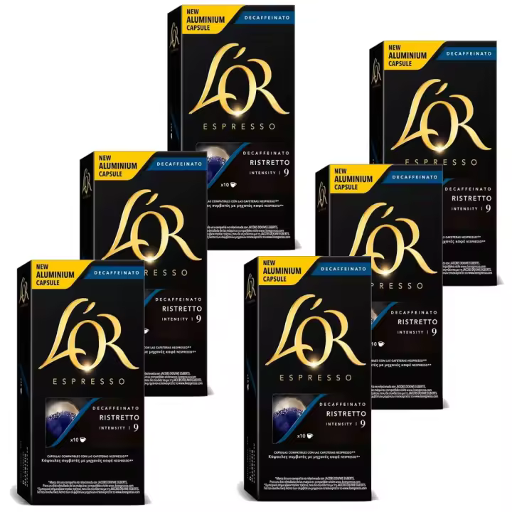 Ristretto descafeinado L'OR 60 compatibles con NESPRESSO - 1