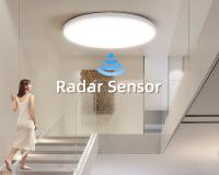 Lámpara De Techo Inteligente Con Sensor De Radar Y LED 20W 30W Sensor De Movimiento Para Porches Pasillos Corredores Balcones Luz Nocturna Moderna - details 1