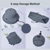Sombrero De Sol Para Mujer Secado Rápido Impermeable Ligero Con Protección Gran Amano Sombrero De Pesca 1PCS Uso Al Aire Libre Estilo Casual - details 6