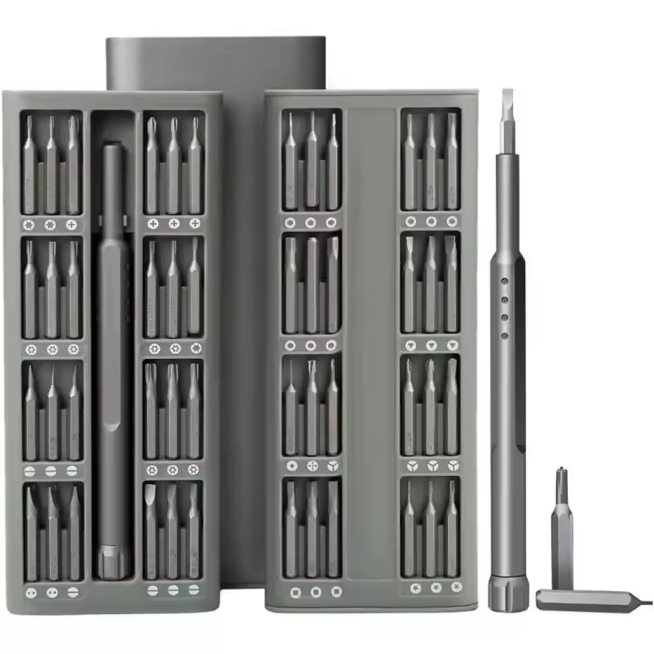 Destornillador de precisión para iPhone, kit de 48 mini destornilladores de acero para reparación de teléfonos móviles, herramienta S2, modelo de teléfono móvil, cámara, computadora - 1