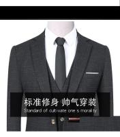 Traje De Novio 2025 Para Hombre Con Chaleco Y Pantalones Talla Regular Estilo Casual Formal Cuadros Moda Negocios Vestimenta Para Bodas Y Trabajo - details 26