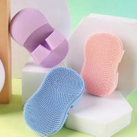 3PCS Cepillo De Limpieza Facial Mini Para Dedos De Silicona Suave Herramienta De Limpieza De Maquillaje Eliminador De Rostro Y Nariz - details 5