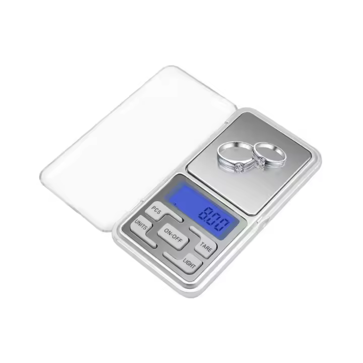 Báscula De Móvil De Precisión Alta Portátil Para Joyería Con Pantalla LCD Rango De Precisión 500G-0.01G - 1