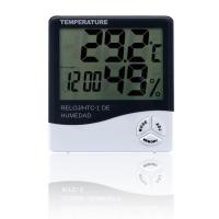 Metros De Temperatura Y Humedad Digital LCD Estación Climática Con Reloj Para El Hogar Medidor Thermohygrometer Multifuncional - details 8