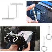 BARAC Kit de 12 herramientas para desmontar el salpicadero radio coche panel frontal, Juego de 12 piezas unidades montaje automovil, Panel de embellecedor automático, Clip y palancas para Audio estereo vehiculo - details 3