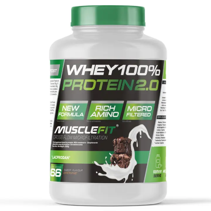 Whey 100% Protein 2000g - MuscleFit│MUSCLECULT Rincón  Concentrado de Proteína para Creación de Músculo - 1