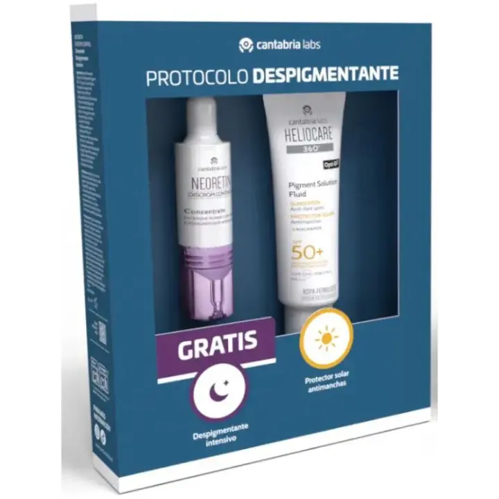 Cantabria Heliocare 360º Pigment Solution Fluid 50+50 ml + Neoretin Discrom Control Concentrate Despigmentante Intensivo 10 ml - 1