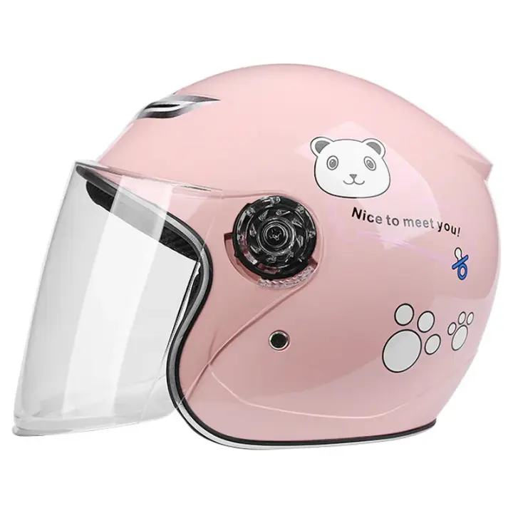 Casco Para Niños Con Patrón De Dibujos Animados Anti Caída Seguridad En Cuatro Estaciones Protección Para Motocicleta Casco De Carcasa De ABS Unisex - 1