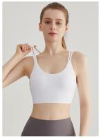 Sujetador Deportivo Para Mujer De Alta Resistencia Y Protección Contra Golpes Con Tirantes Finos Y Espalda Cruzada Para Belleza Y Comodidad Durante El Fitness - details 1