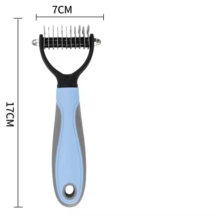 Nueva Cepillo De Peluquería Para Perros Y Gatos Desenredador De Cabello Largo Y Enredado Herramienta De Aseo Para Mascotas Curly - 1