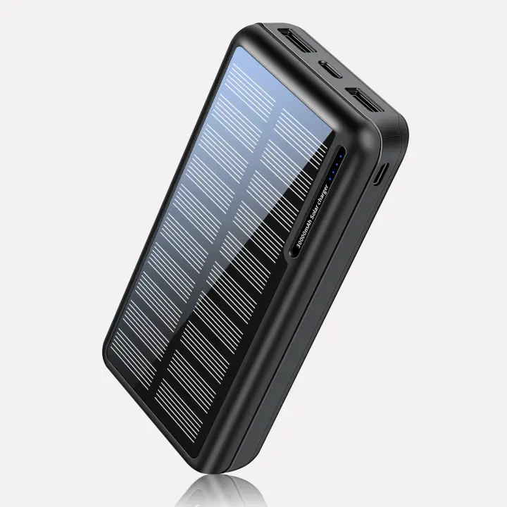 Batería externa externa de 30000 mAh, carga rápida, batería externa para teléfono móvil, cargador portátil de 2 puertos para iPhone, Samsung, Huawei, iPad, etc. - 1