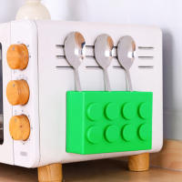 2PCS/set Caja De Almacenamiento Magnética En Forma De Bloque Organizador Para Nevera Adhesivo En La Pared Caja De Almacenamiento Para Puerta De Nevera Sin Perforar - details 2