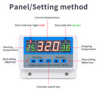 Termostato Digital W3103 Control De Temperatura Alta Potencia 5000W 30A Con Sensor Para Calor Y Frío AC 110-220V Para El Hogar - details 3