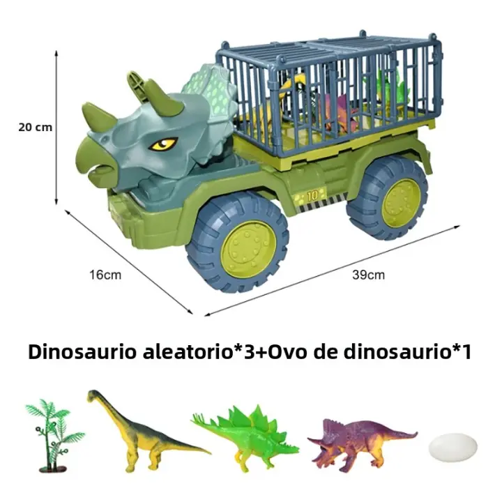 Juguete De Dinosaurio Para Coche Transportador Indominus Rex Jurassic World Park Camión Modelo Juego Para Niños Regalos De Cumpleaños - 1