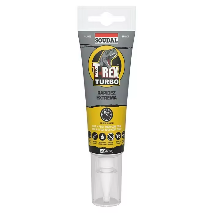 Soudal - Adhesivo de montaje T-REX TURBO 125ml. blanco - 1