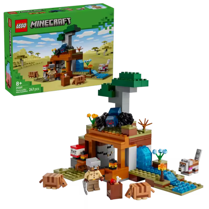 LEGO Minecraft 21269 La Expedición a la Mina del Armadillo Contiene 247 piezas - Edad recomendada a partir de 8+ años 25L21269 - 1