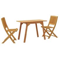 vidaXL Juego de comedor de jardín 3 piezas madera maciza de acacia - details 1