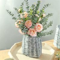 10Pcs Bouquet De Hojas De Eucalipto Artificiales Decoración Para Bodas Y Fiestas En Casa Y Jardín Adorno Exterior Para Habitaciones Y Mesas - details 2
