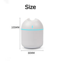 Humidificador de Aire Ultrasonido Mini 250ML con Luz LED Difusor de Aceites Esenciales Purificador para Hogar y Coche Aroma Anión Hecho en China - details 11