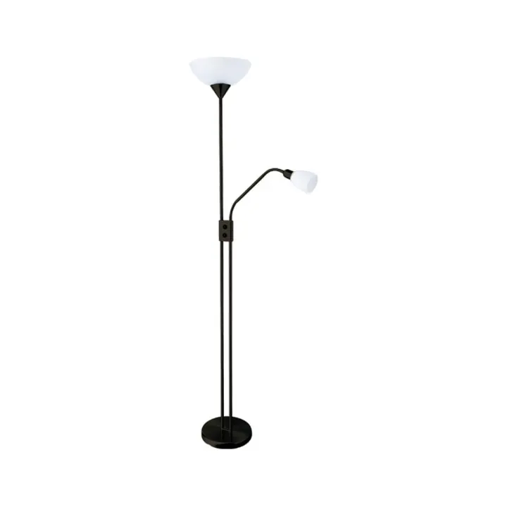 BEL AIR HOME Lámpara de Pie Bel Air Milano Blanco 40W con Luz de Lectura Ø28x170 Cm - 1